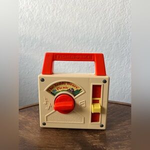 Vintage Fisher-Price Teddy Bear's Picnic Music Box